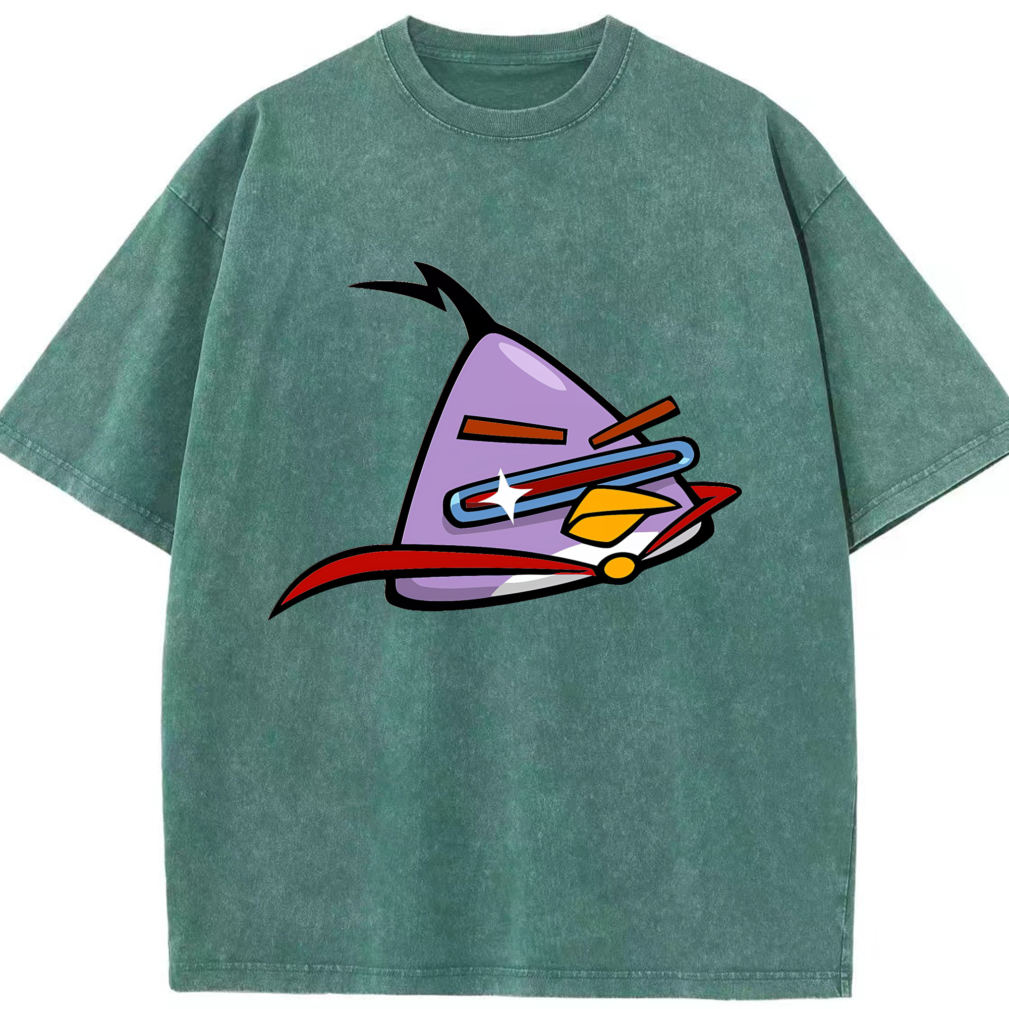（画像用） Angry Birds アングリーバード 綿100% ヴィンテージ風 半袖Tシャツ（フロントプリント）